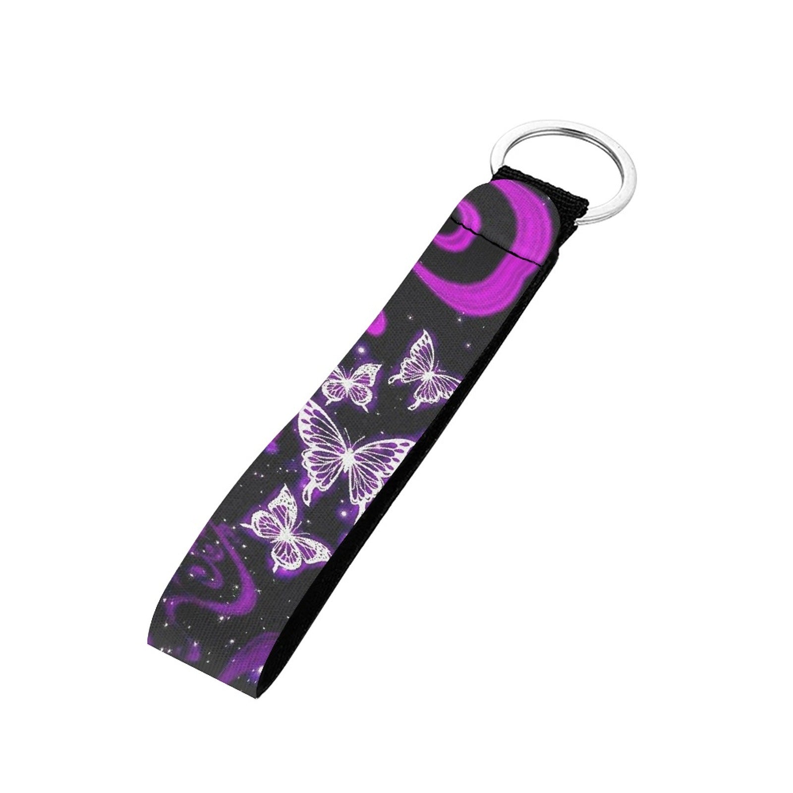 Wholesale Webbing Boho Tie Dye Lanyard Keychain